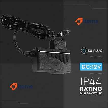 V - TAC Corriente 12V 18W 1.5A Power Supply For Cameras, LED Spins Black 12
