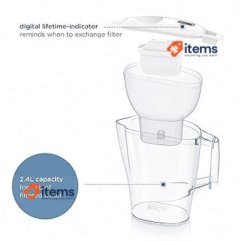 BRITA Aluna Water Filter Jug White (2.4L) incl. 1x MAXTRA PRO Pure cartridge