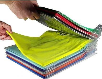 LEOFLA 20 x Space Saving System Folding Wardrobe And Drawers For T-Shirt Shirts