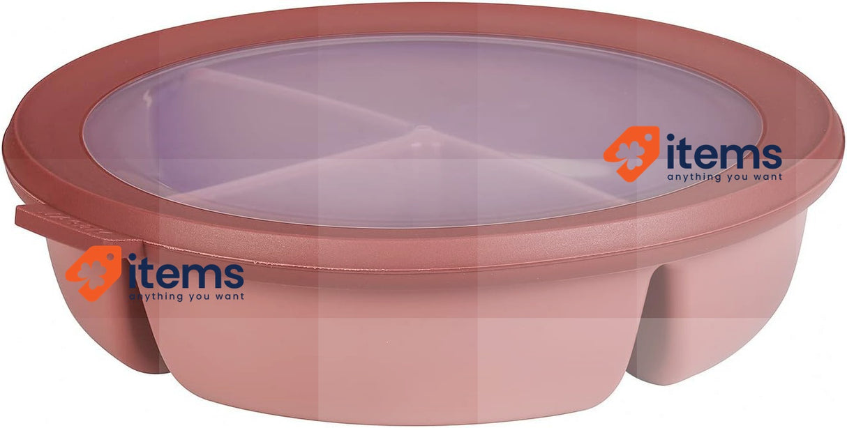Mepal - Bento Bowl 3 Compartment Multibowl Round Cirqula, Storage Container Meal