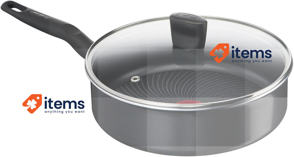Tefal Start Easy Sauté Pan with Cover 24cm Aluminium/Titanium Non-Stick C26732