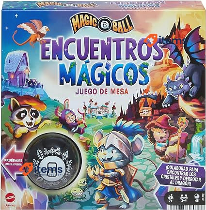 Mattel Games Magic 8 Ball Encounters Board Game, 7 Years (HPJ72) Bola Magical