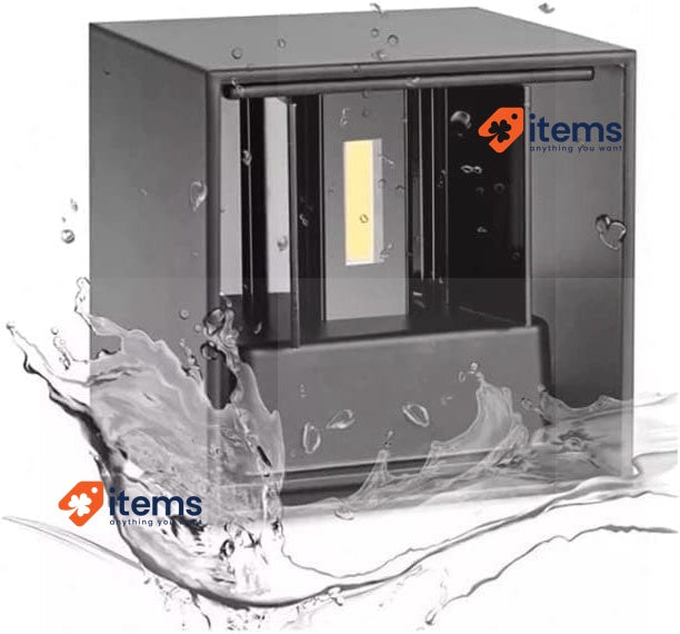 M Ledme - White Wall Light Outdoor/Indoor LED 12W CCT 12 W, W 2700K 6500K IP54