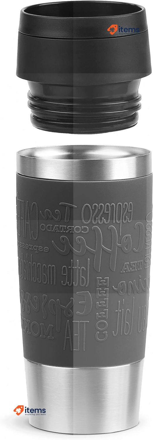 Emsa N20202 Travel Mug Classic Insulated Mug 0.36 litres, Comfort Screw Cap