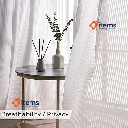 Topfinel Vertical Curtains, Living Room Curtains Grey