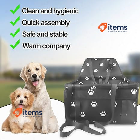 Newaner Car Seat For Dog 40×34×25 Cm, Reinforcement Dogs 40 X 34 25 Cm White