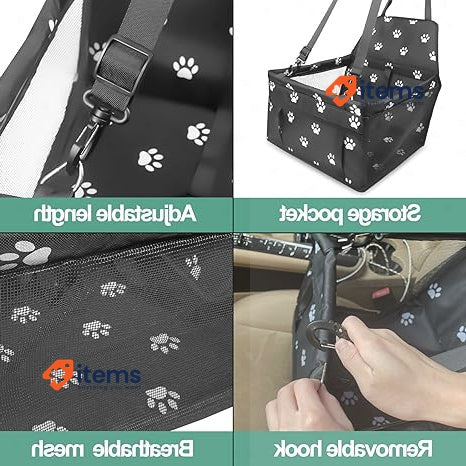 Newaner Car Seat For Dog 40×34×25 Cm, Reinforcement Dogs 40 X 34 25 Cm White