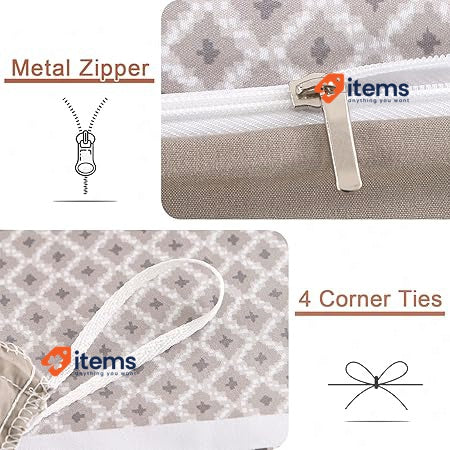 Qucover Single Duvet Cover 135x200cm+50x75*1, Beige Cream