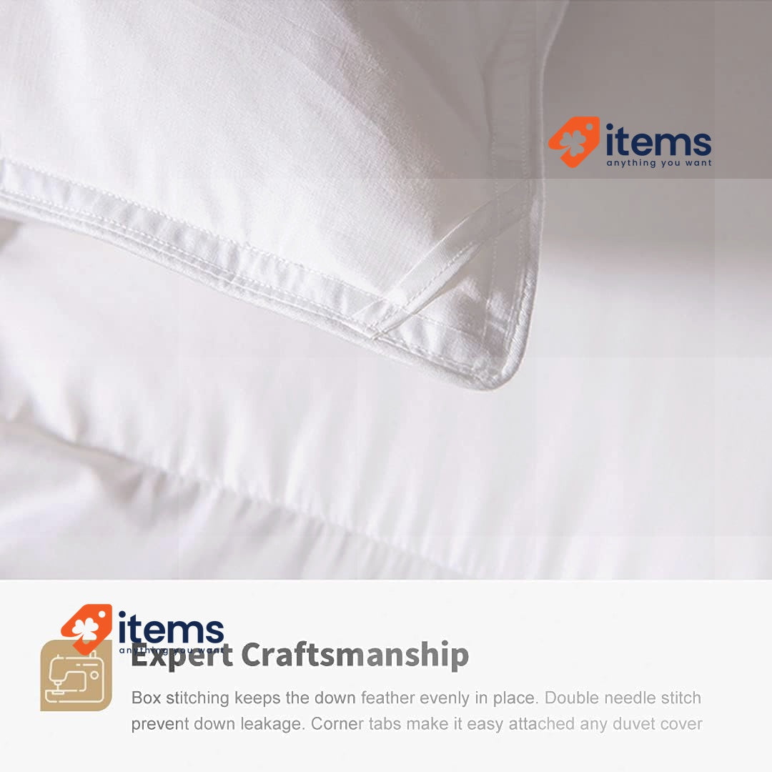 DWR Organic Summer Single Size Duvet, 100% Cotton Shell, 135x200cm, White 4.5