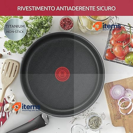 Lagostina Ingenio Essential Plus Non-Stick Aluminium Cookware and Pan Set Black