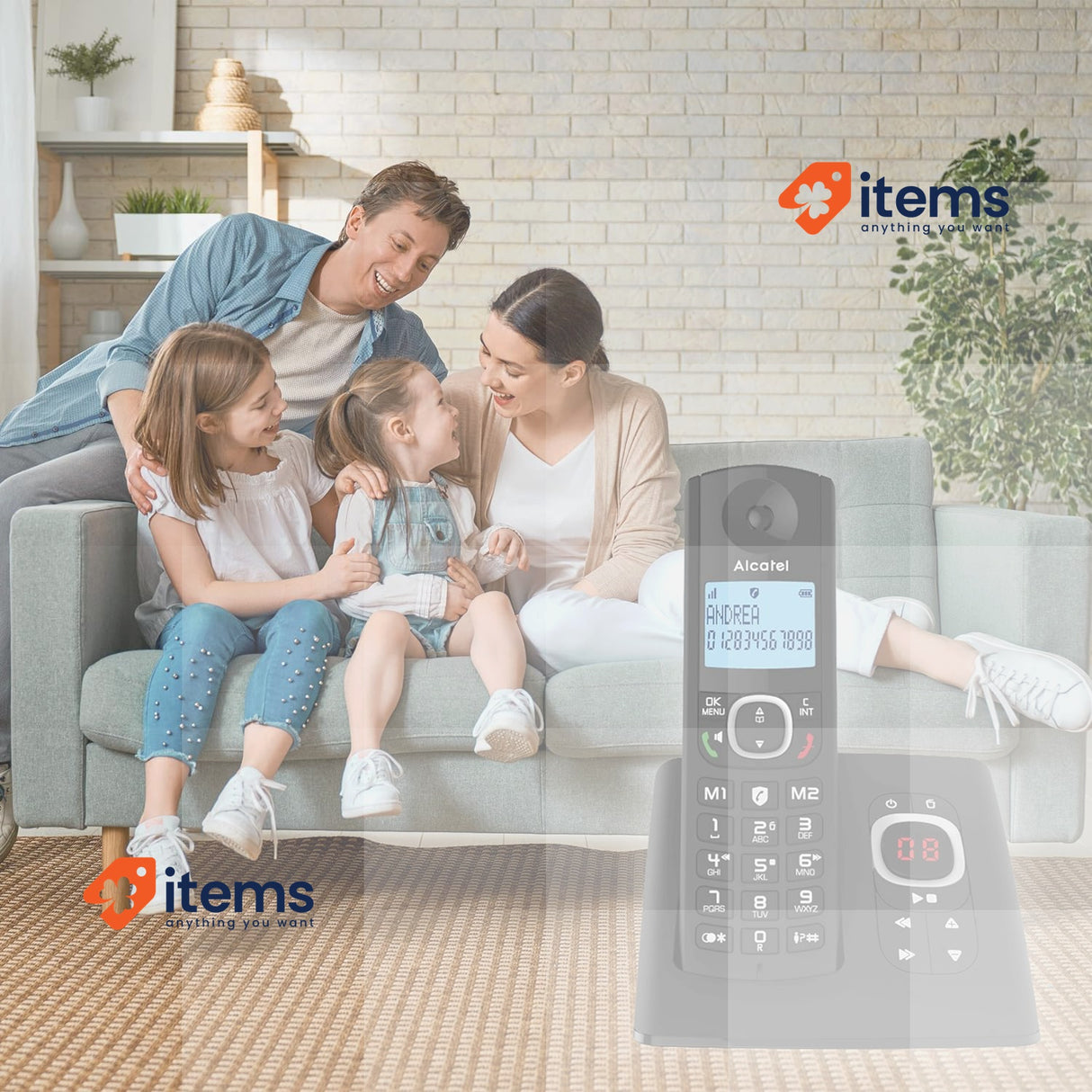 Alcatel F530 Voice Trio Black <p>Cordless answering phone with quality