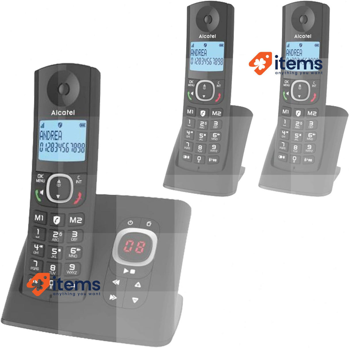 Alcatel F530 Voice Trio Black <p>Cordless answering phone with quality