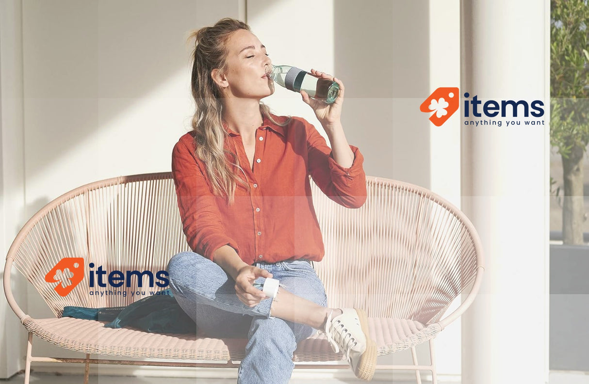 Mepal – Water Bottle Ellipse – Reusable Water Bottle - 700 ml – Nordic Blue