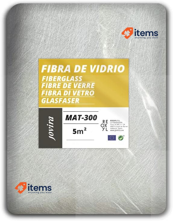 JOVIRA PINTURAS 312000 Fiberglass, Transparent Fibreglass Silk Wraps