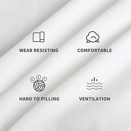 CHELZEN Velvet Peninsula Sofa Cover, 2 Pieces White