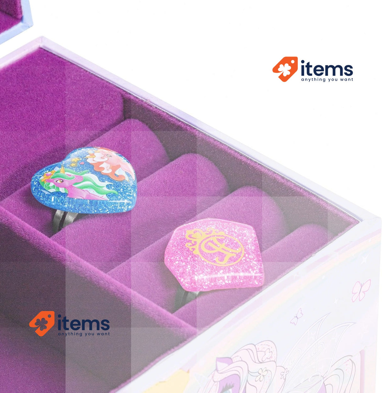 CRAZE, Unicorn Children's Jewellery Box with Music Box, Jewellery Box Girls