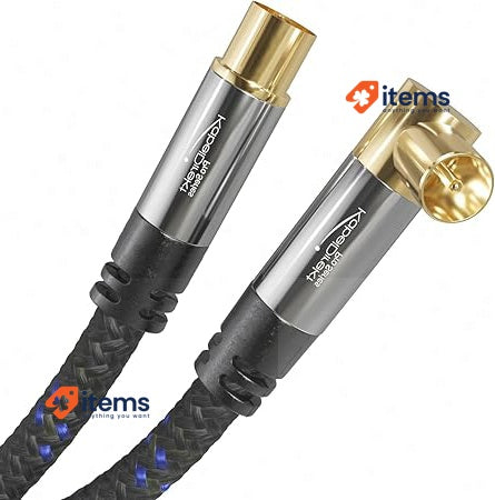 Kabeldirekt Cable Direct - 4K Antenna Nylon 0.5m Braiding 0.5 M Aerial Braided