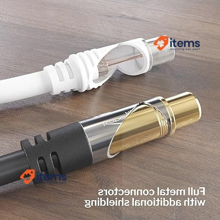 Kabeldirekt Cable Direct - 4K Antenna Nylon 0.5m Braiding 0.5 M Aerial Braided