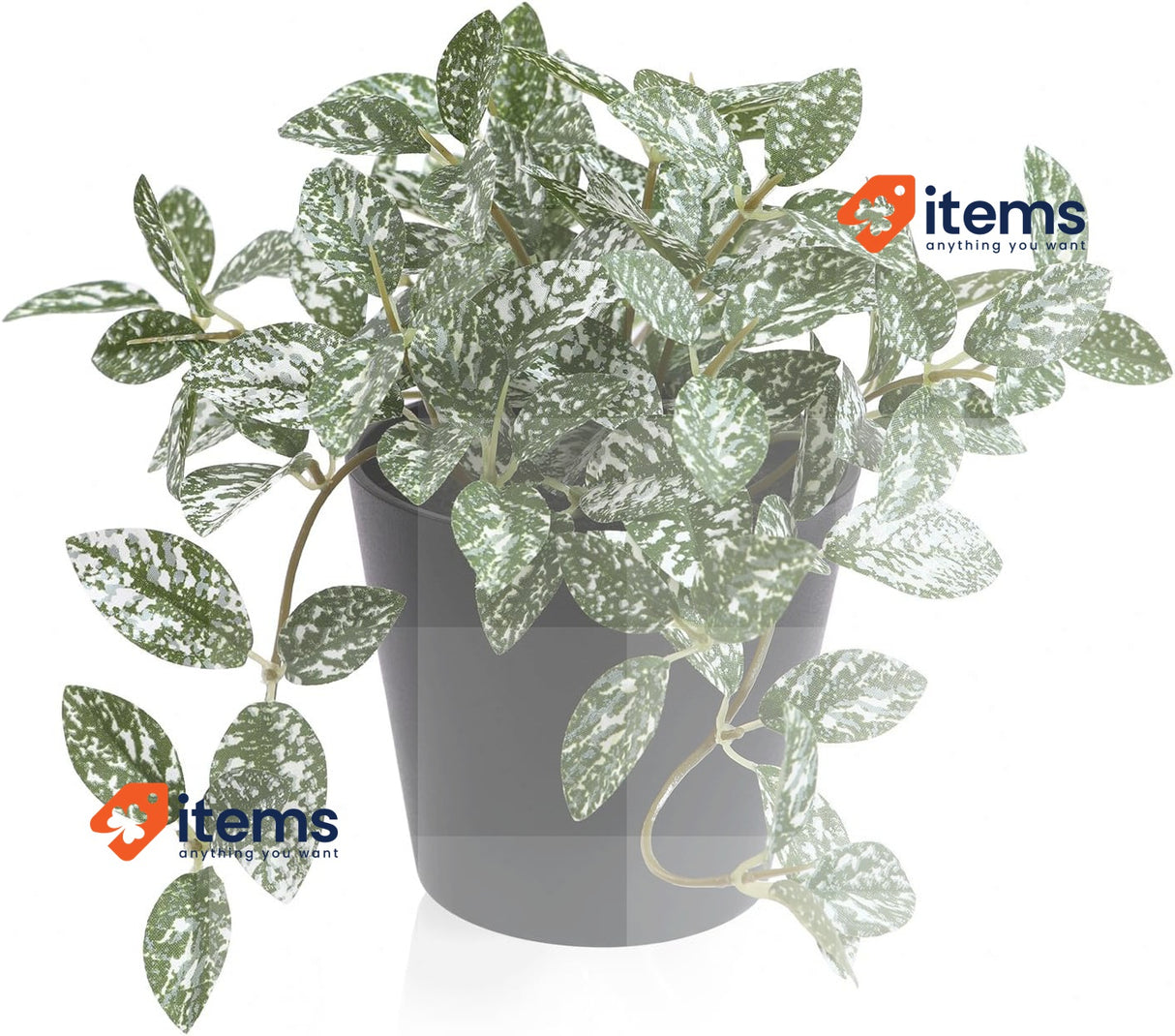 Fopamtri Artificial Plants Indoor 18cm White Mini Potted Fake Small Plastic Faux