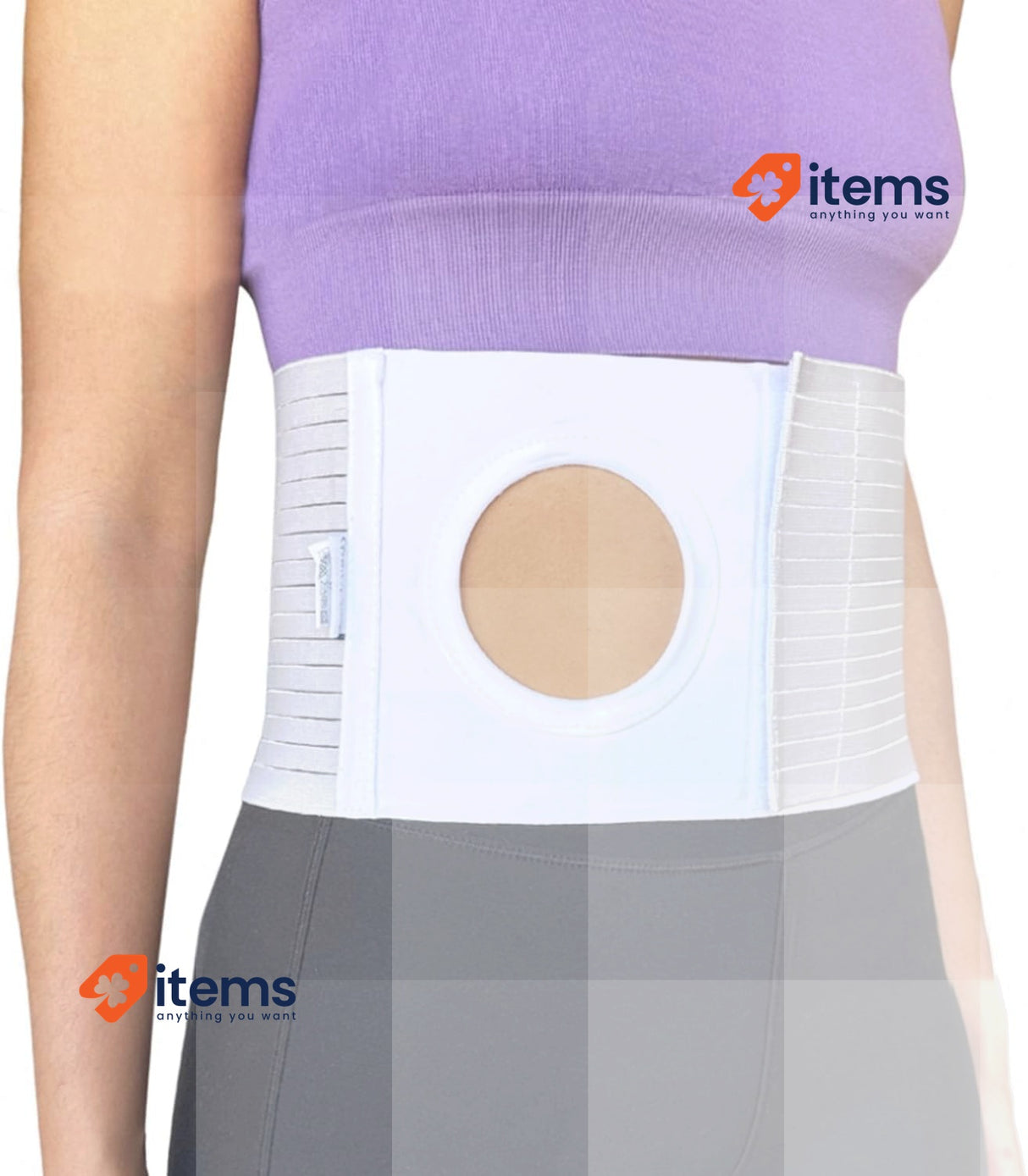 Ortoprime Adult Colostomy Belt Unisex - Comfort Ostomy Men Women Accessories L