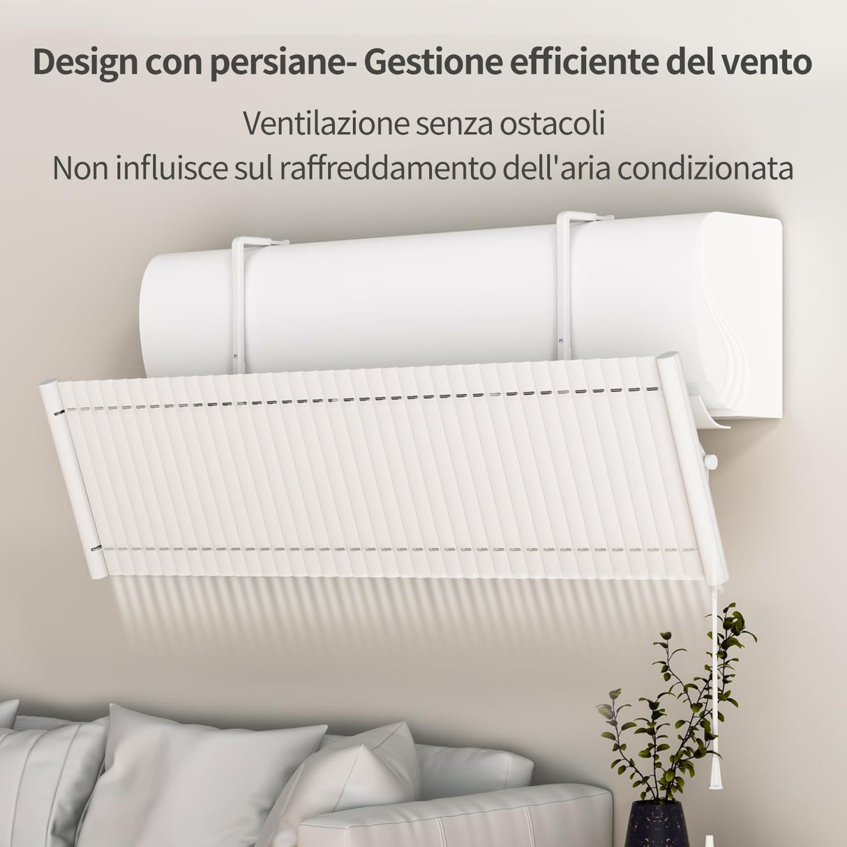 UEMUSI Adjustable Metal Air Conditioning Deviation Panel White