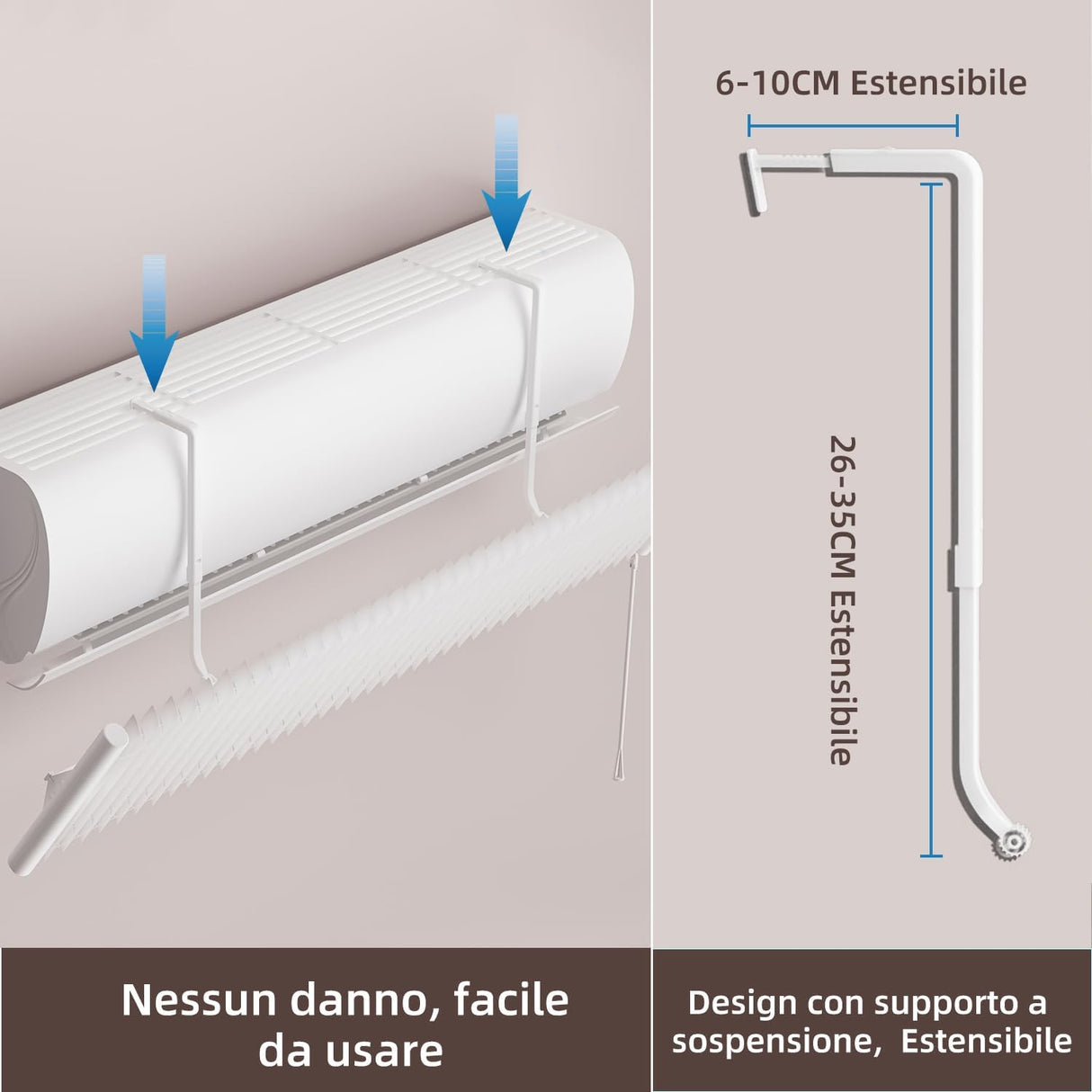 UEMUSI Adjustable Metal Air Conditioning Deviation Panel White