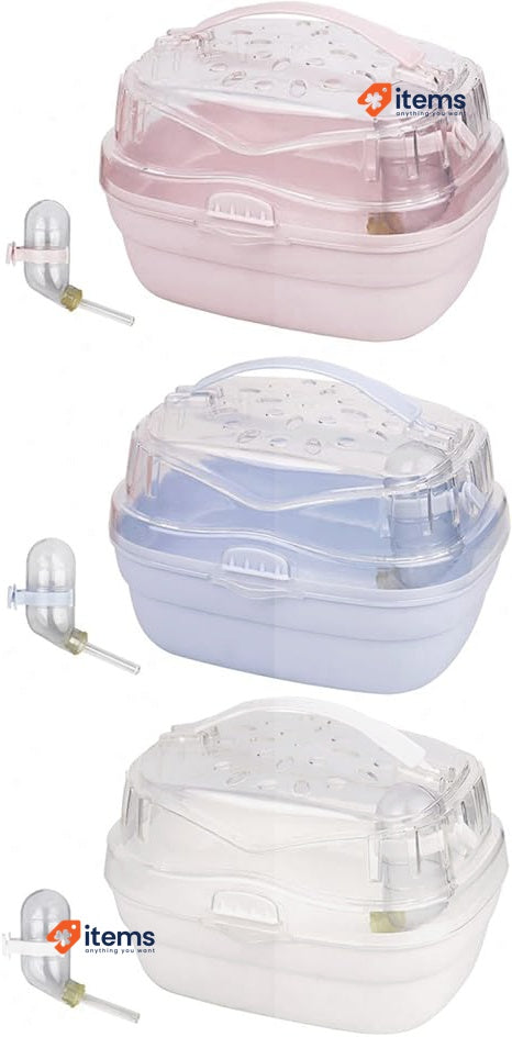 Hero - S Hamster Transport Box, Carry Cage Pink Animal Carrier Portable hero-s