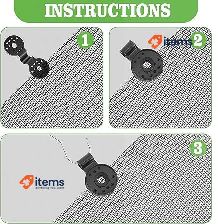Pack Of 120 Shade Cloth Clips, Special Clip With Eyelet Net Clip, Plastic Briefs