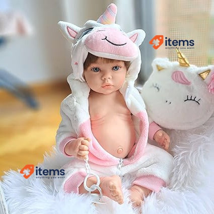 MARÍA JESÚS Reborn Baby Dolls Lifelike Girl 52 cm Bathable and Full Vinyl Body
