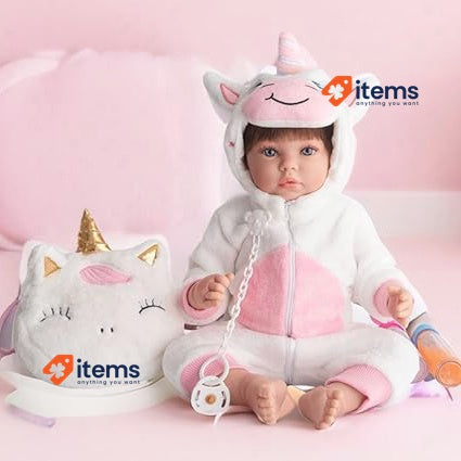 MARÍA JESÚS Reborn Baby Dolls Lifelike Girl 52 cm Bathable and Full Vinyl Body