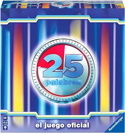 Ravensburger - 25 Words, TV Board Game, Telecinco, Word Games Blue