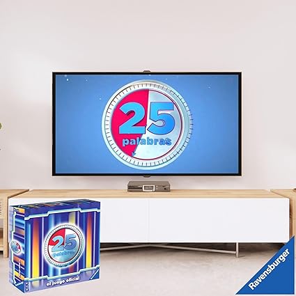 Ravensburger - 25 Words, TV Board Game, Telecinco, Word Games Blue