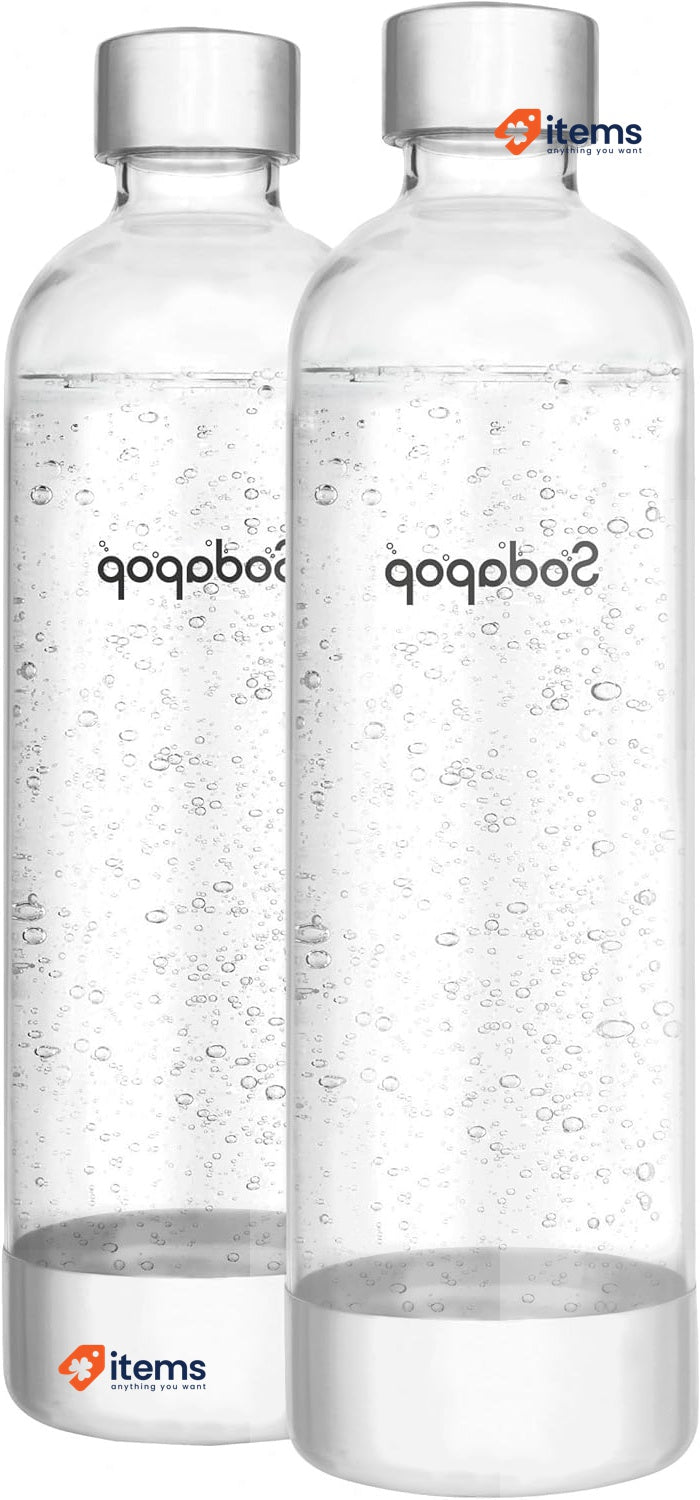 Sodapop Cooper PET Bottles, Replacement Bottles Only Pack of 2 850 ml