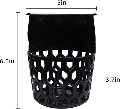 6pcs Pool Table Pockets Plastic Web Billiard Baskets Black Snooker Net Bag Fits