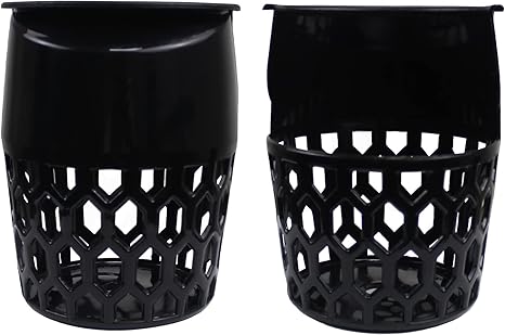 6pcs Pool Table Pockets Plastic Web Billiard Baskets Black Snooker Net Bag Fits