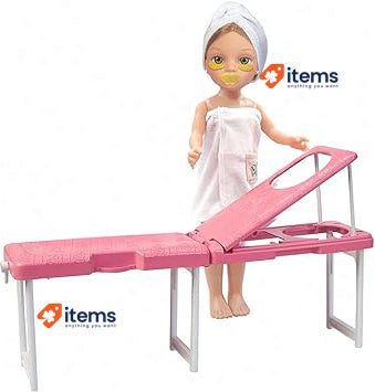 NANCY - A day spa, doll with towel and sun lounger, set for masks (NAC37000)