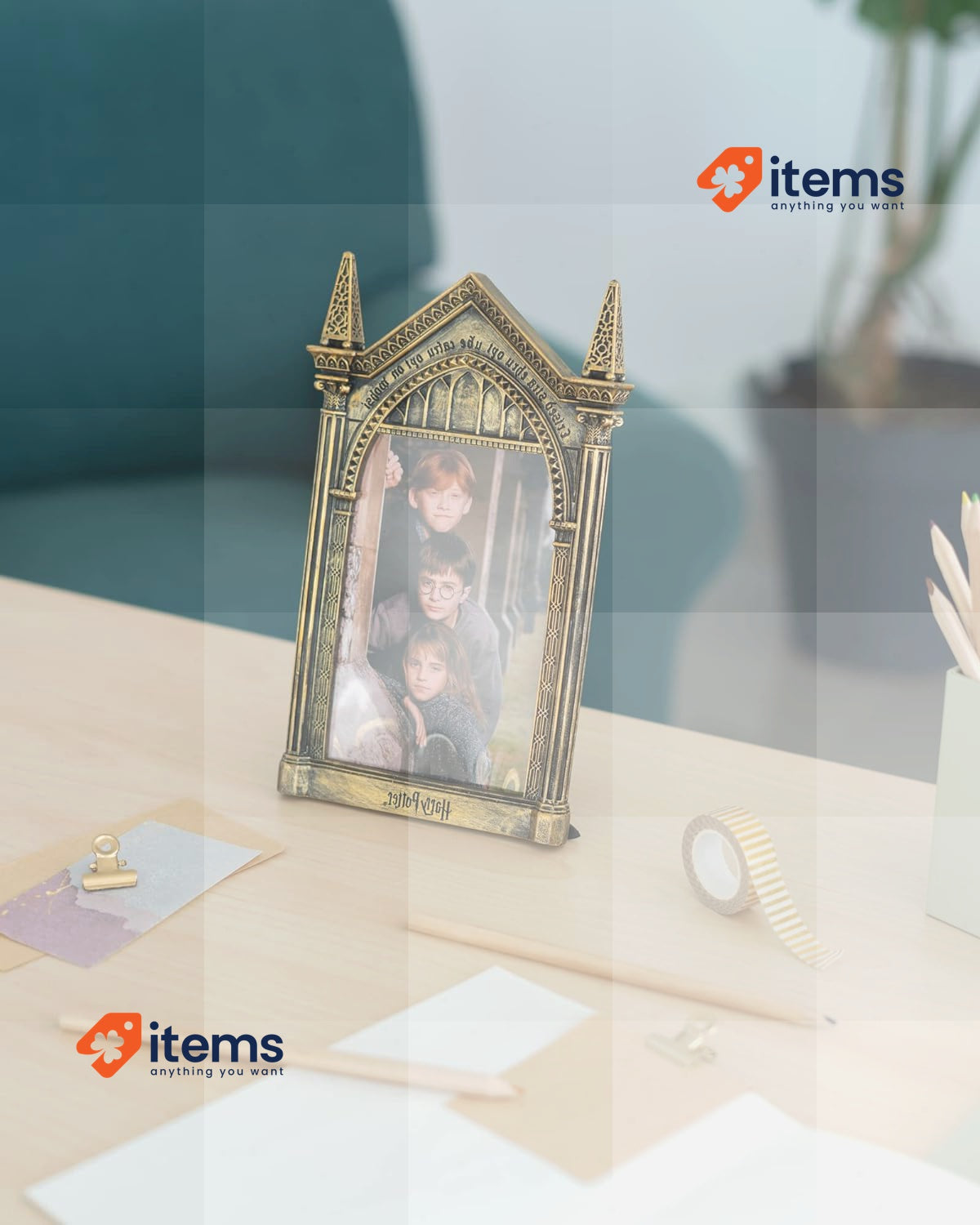 Grupo Erik - 10 x 15 cm Harry Potter Photo Frame Tabletop Photo Frame 6x4 6 x 4