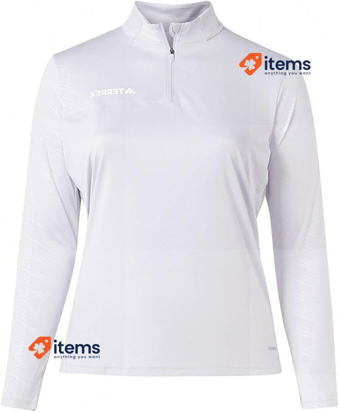 Adidas Women's Tee P Slim Collared Neck T - Shirt Ampala/White W Mt Hzls Long M