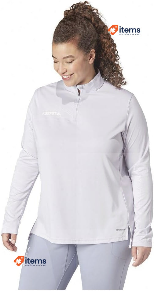 Adidas Women's Tee P Slim Collared Neck T - Shirt Ampala/White W Mt Hzls Long M