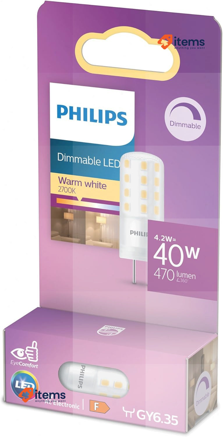 Philips LED 40W GY6.35 Warm White 12V Dimmable <p>High quality: Produces warm