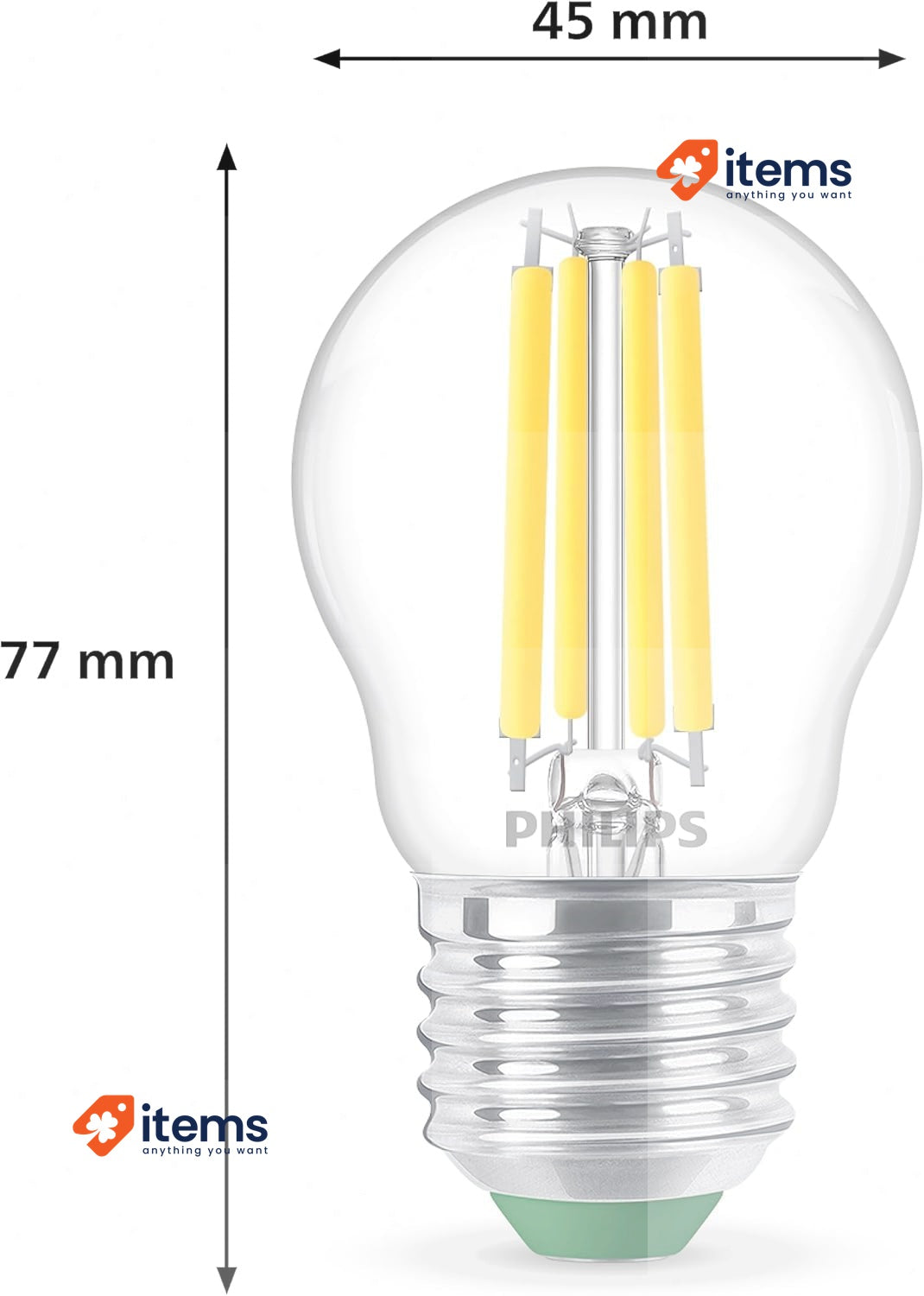 Philips Ultra Efficient LED Light Bulb Class A, 40W, E27 Cool White 4000 Kelvin
