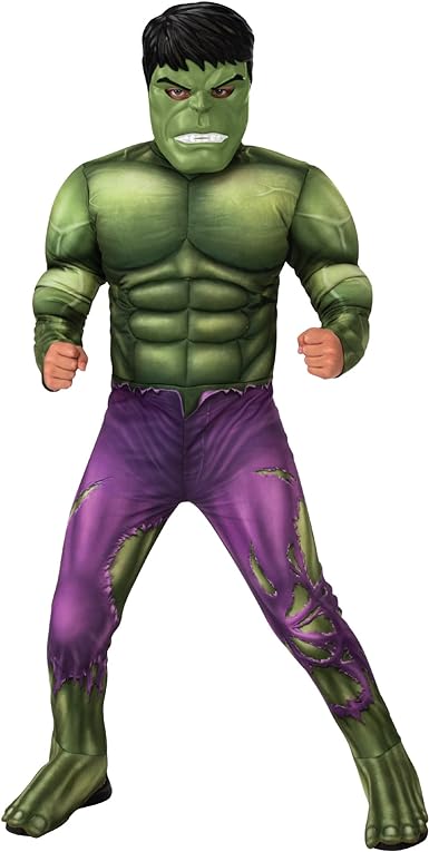 Rubie's Boy's Hulk Deluxe Kids Fancy Dress for Carnival Birthdays and Halloween