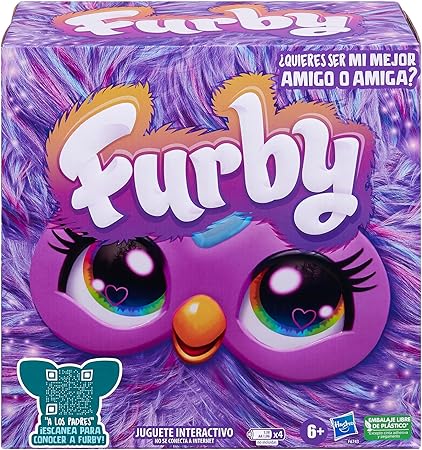 Hasbro Furby Interactive Toy, Purple Voice Activated for Boys and Girls