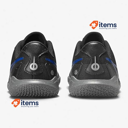 NIKE Legend 10 Club, Soccer Shoes Black Chrome Hyper Royal 38 EU Shoe UK