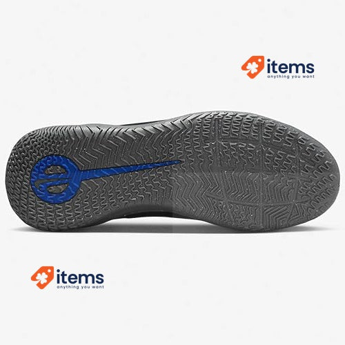 NIKE Legend 10 Club, Soccer Shoes Black Chrome Hyper Royal 38 EU Shoe UK