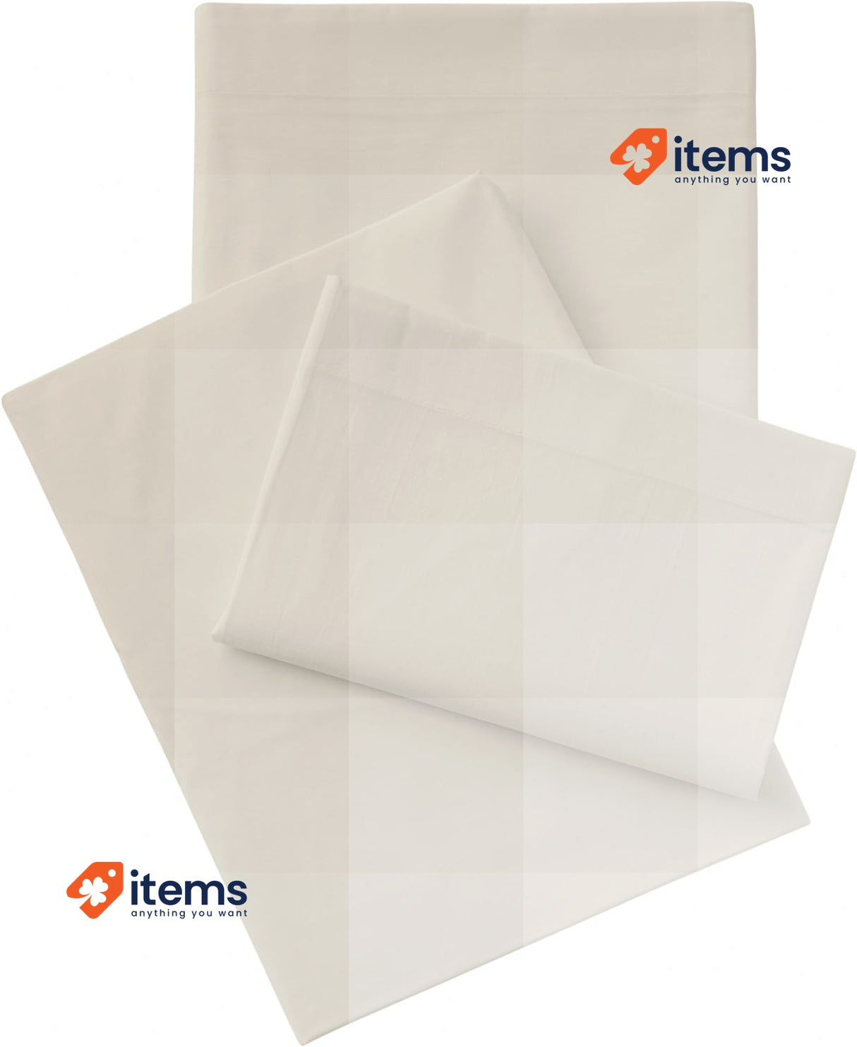 Degrees Home Double Bed Sheet Set 150x190 4 Piece Flat Sheet 2 Pillowcase 190 cm