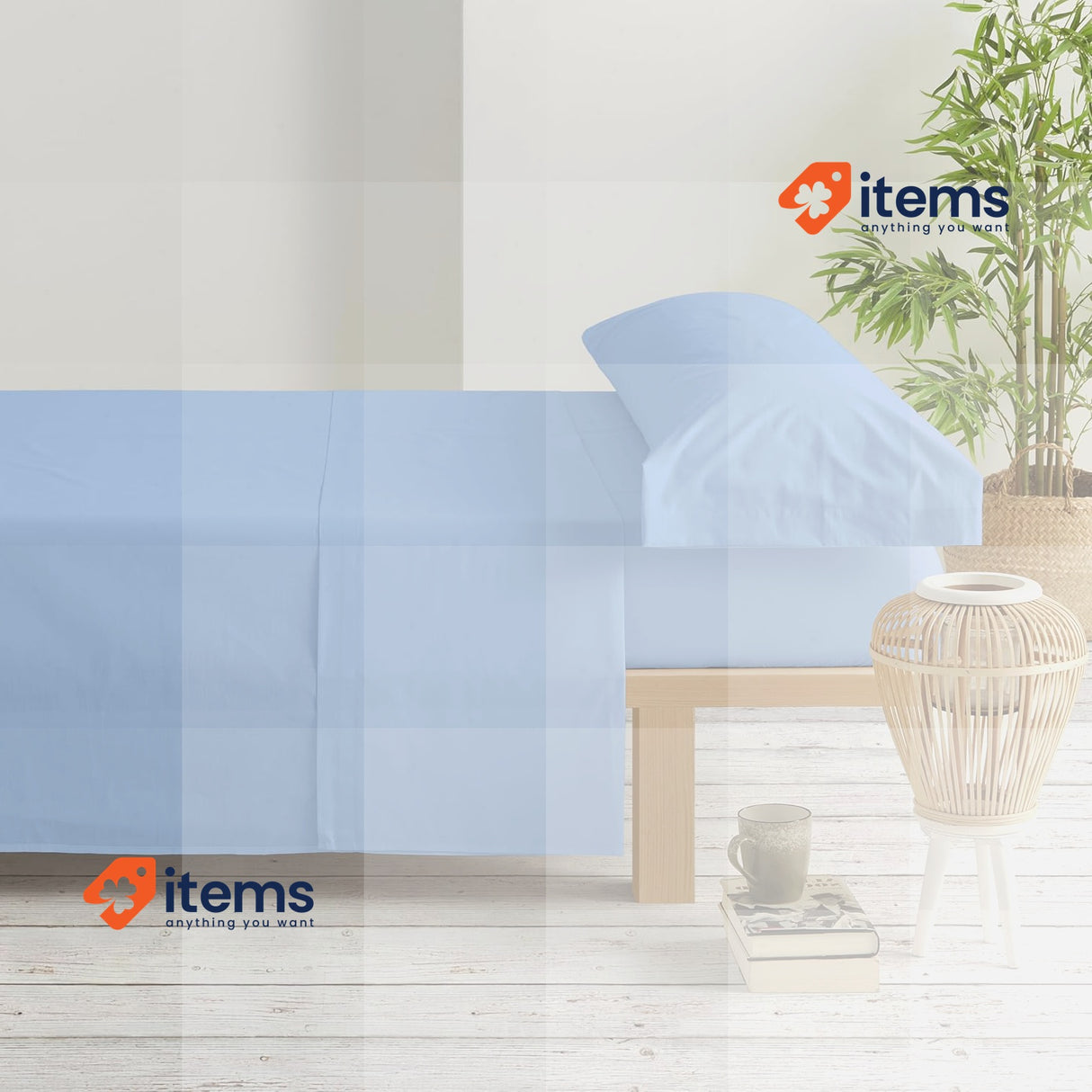 Degrees Home 3-Piece Sheet Set 135x190 1 Flat Sheet 1 Fitted Sheet 1 Pillowcase