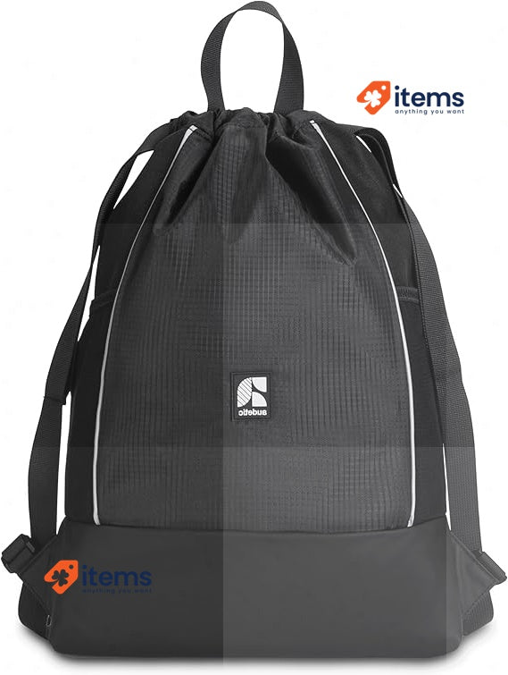 AUDETIC Drawstring Bag Women & Men Lightweight Fit Backpack Black Beige Girls