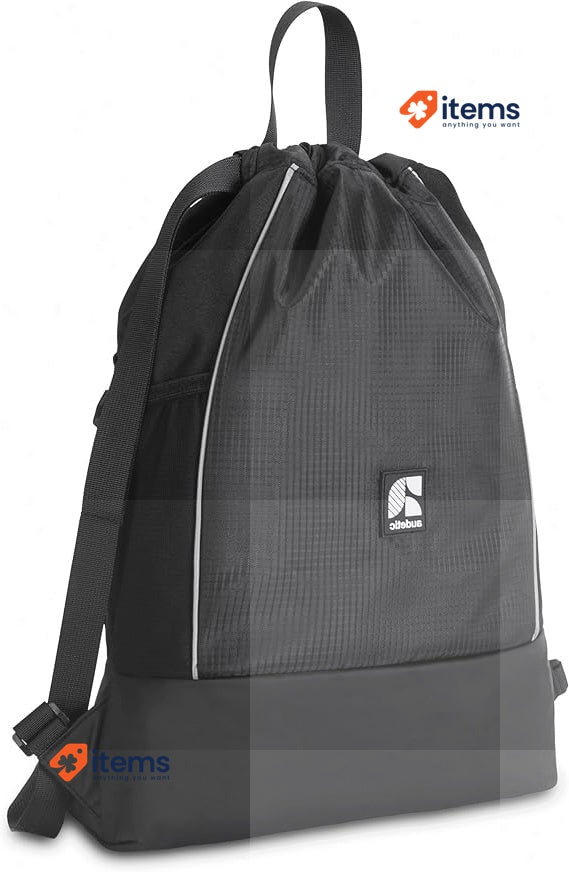 AUDETIC Drawstring Bag Women & Men Lightweight Fit Backpack Black Beige Girls