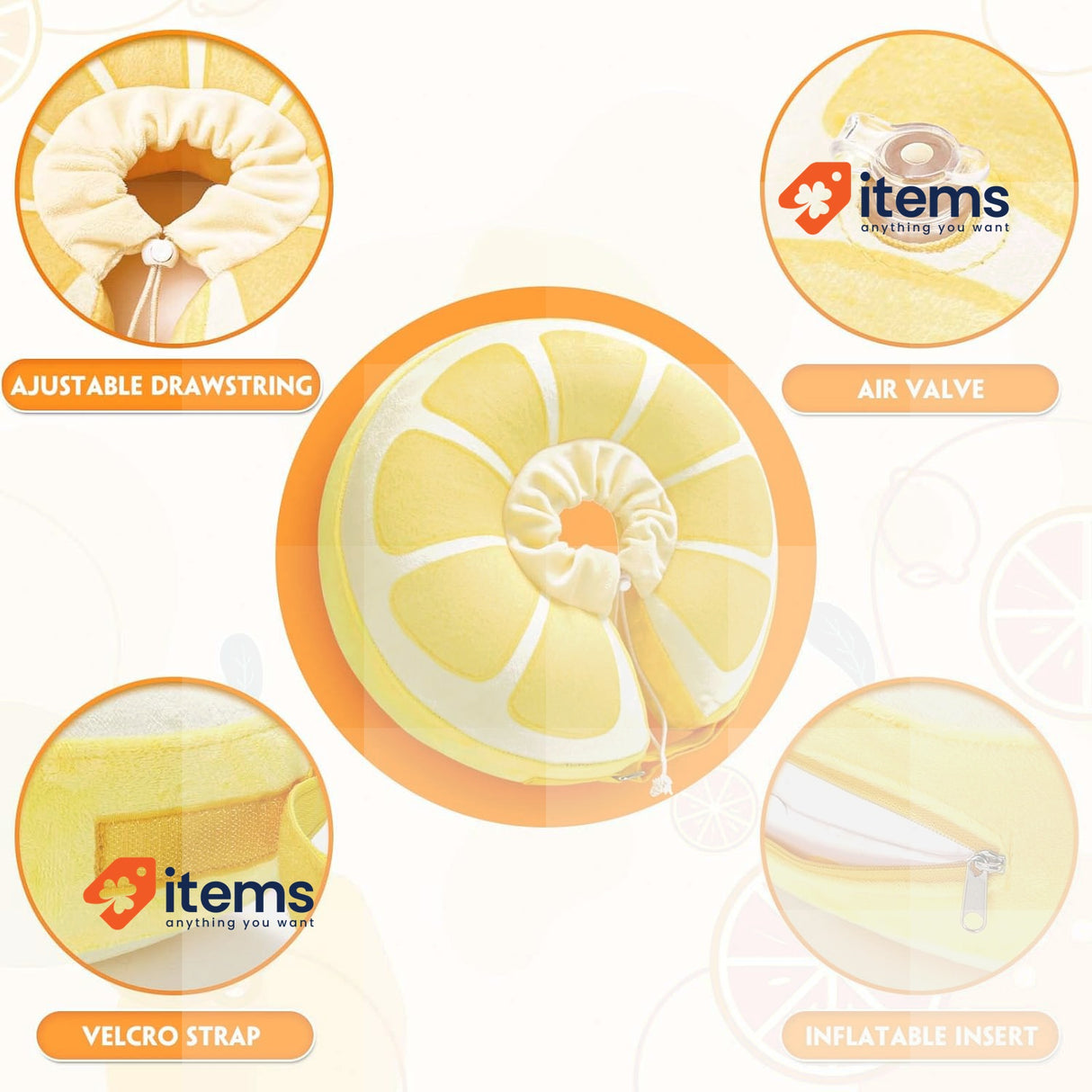 SuplutuX Inflatable Collar Dog & Cats, Comfortable Dog Collar XL